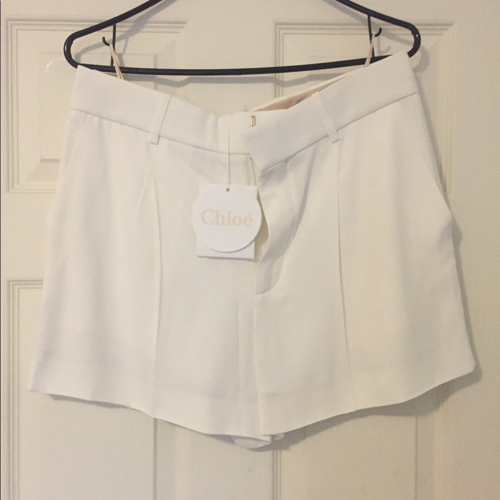 New with tags Chloe 40 White shorts
